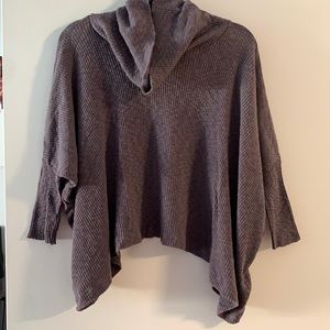 Free People Cowl Neck Open Back Sweater